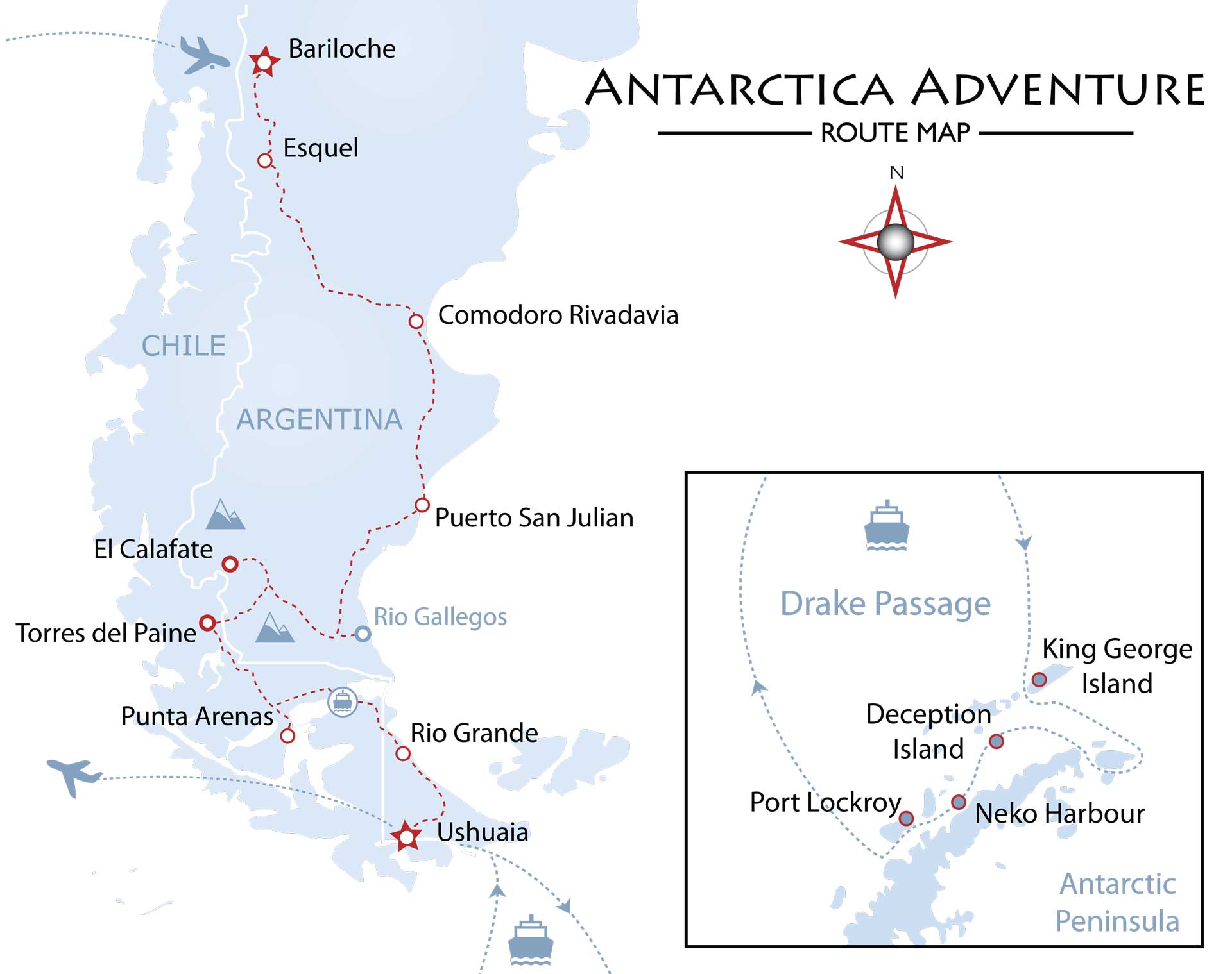 Antarctica Adventure Map