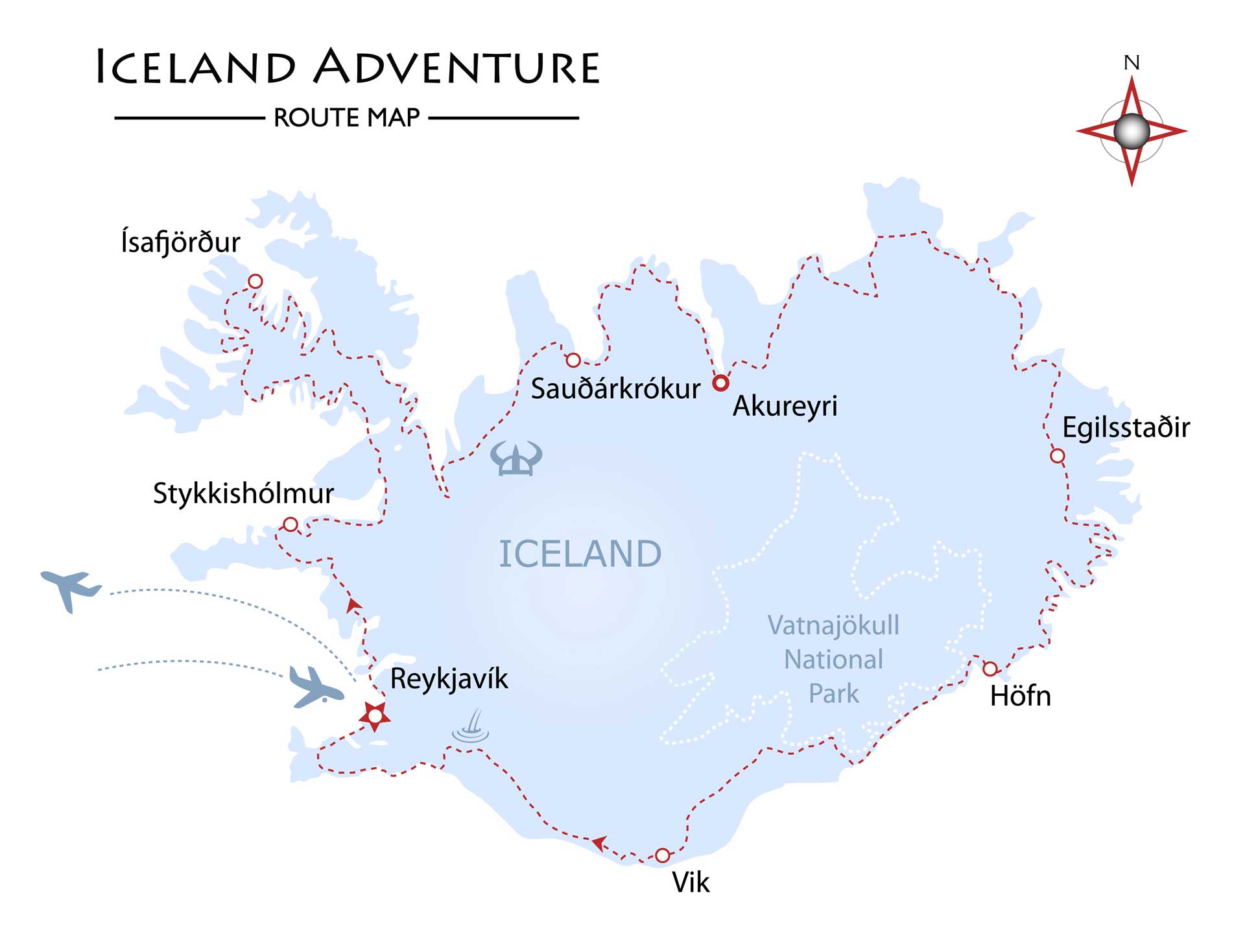 Iceland Adventure Map