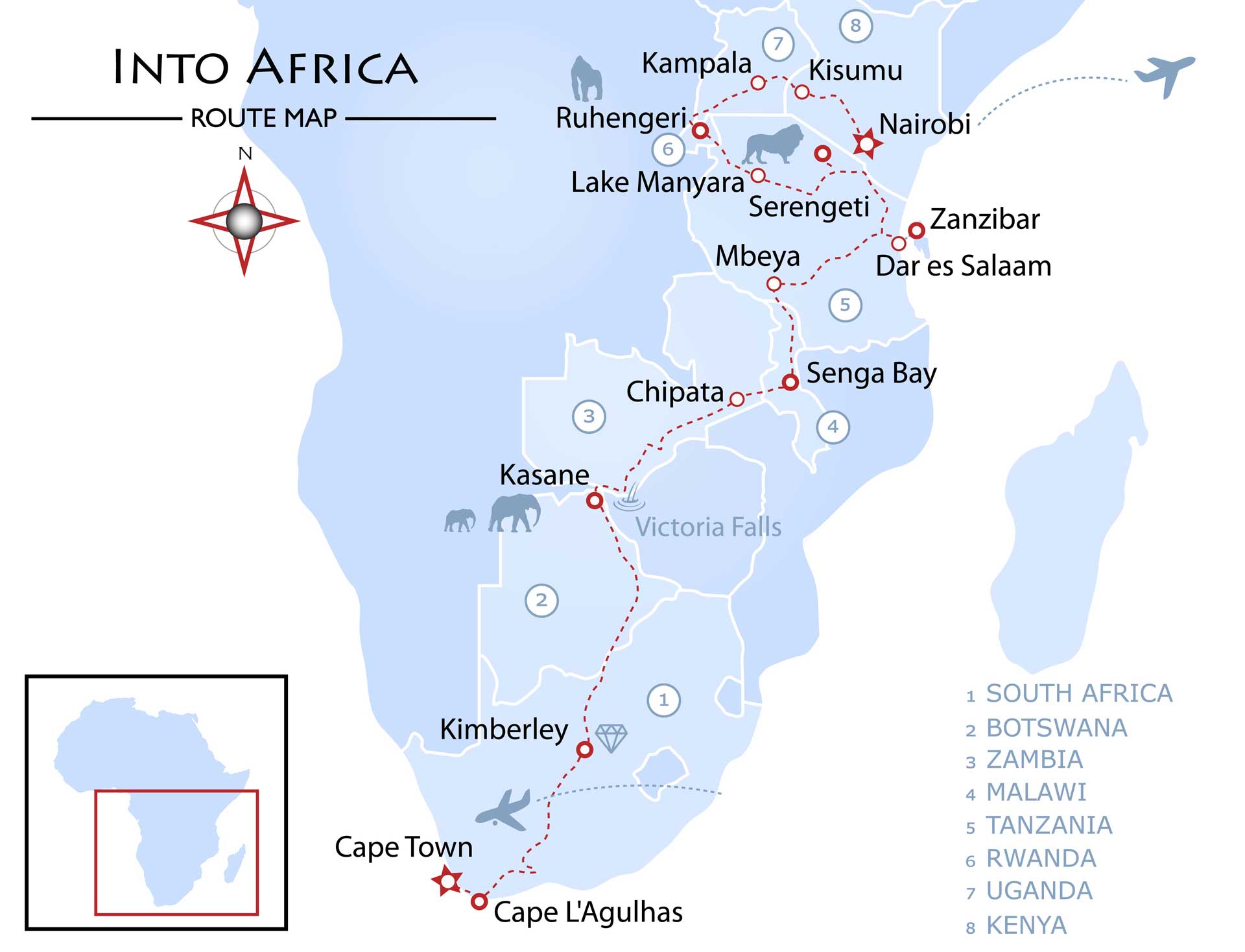Into Africa Map