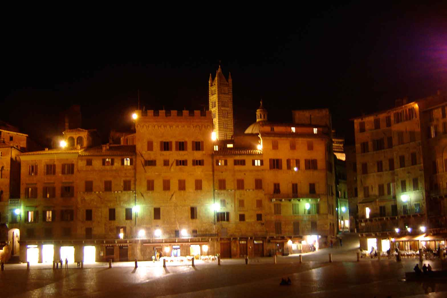 Siena at night