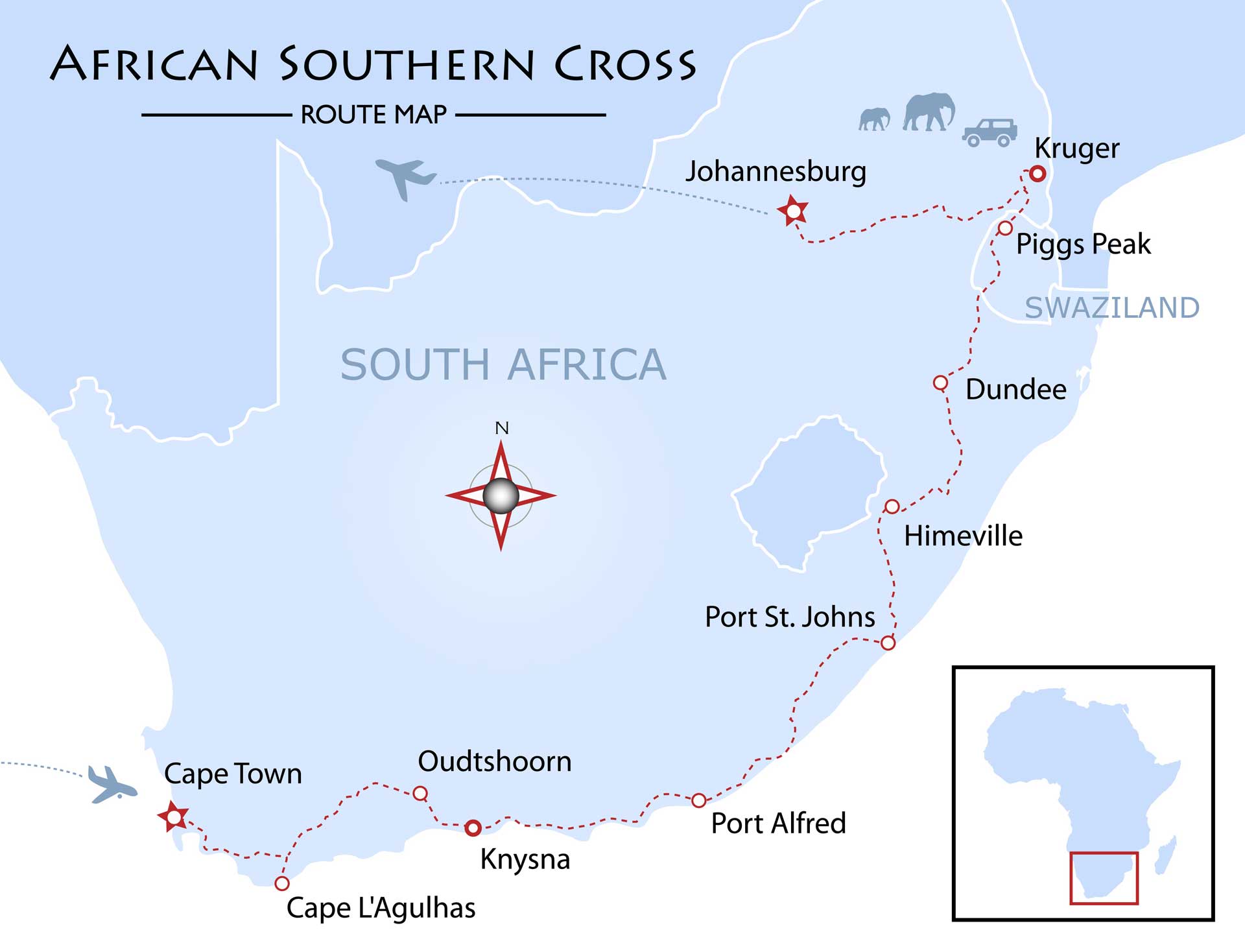 Southern Cross Map